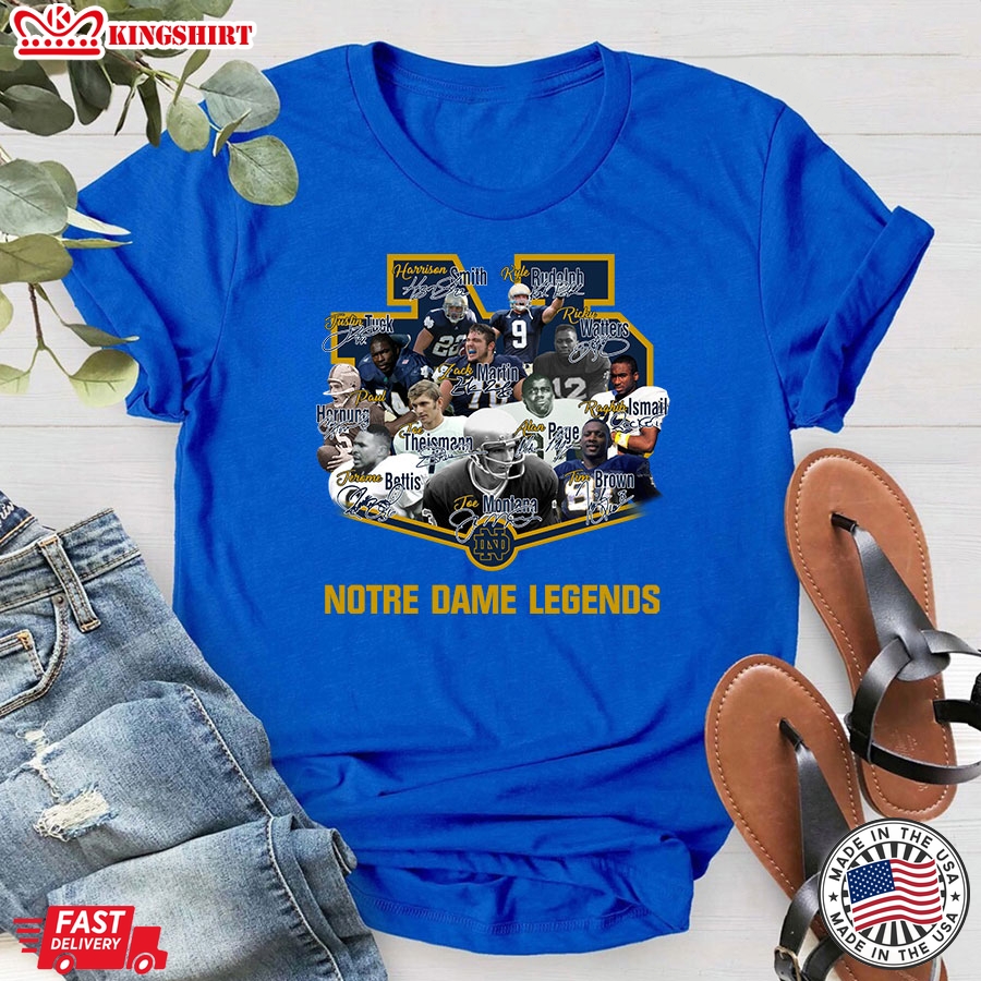 Notre Dame Fighting Irish Football Legends T-Shirt