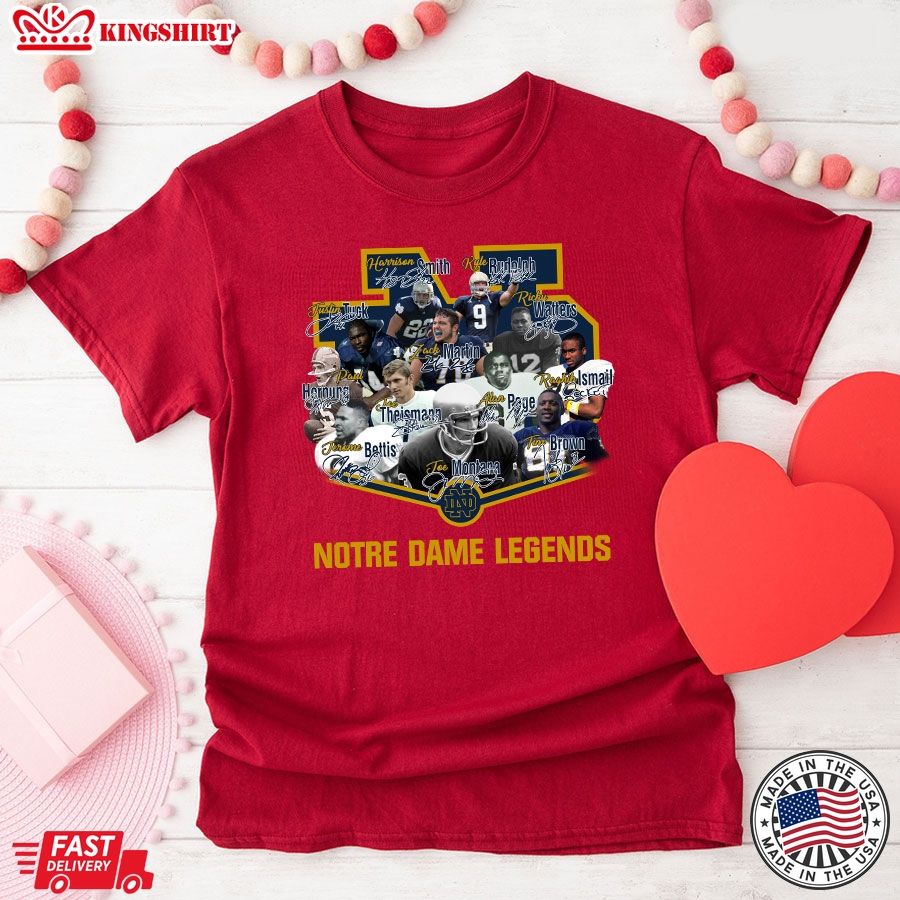 Notre Dame Fighting Irish Football Legends T-Shirt