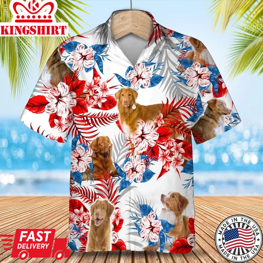 Nova Scotia Duck Tolling Retriever Trendy Hawaiian Shirt Summer Aloha Shirt, Trendy Hawaiian Shirt For Men And Women