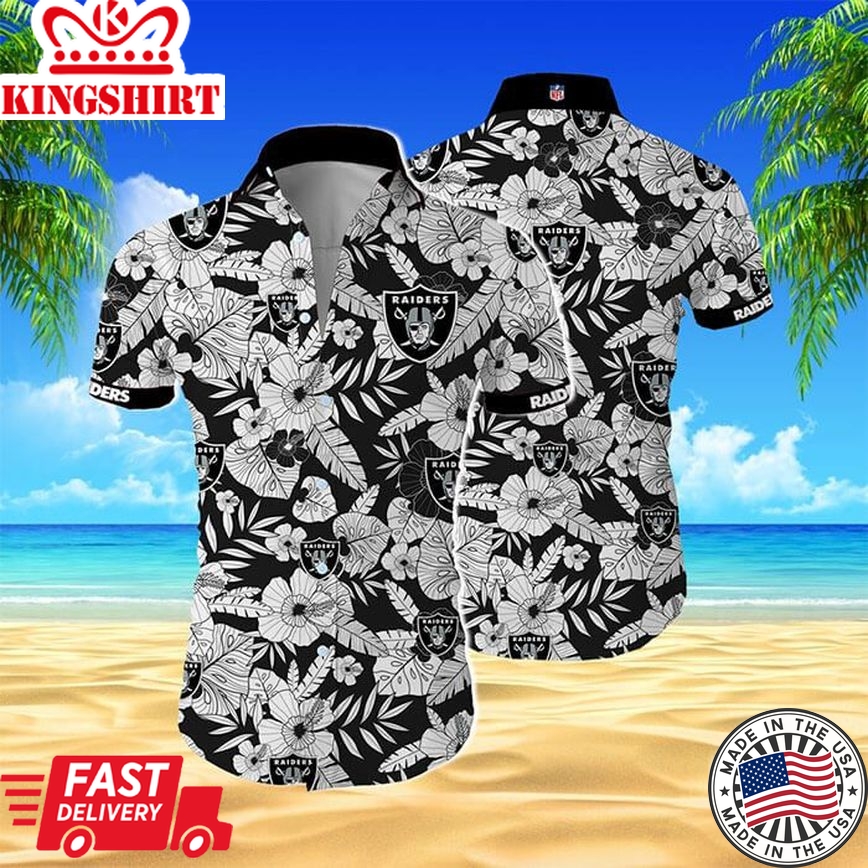 Oakland Raiders Hawaiian Shirt Aloha Shirt Trending Hawaiian Shirts Design 03