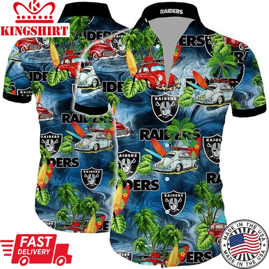 Oakland Raiders Hawaiian Shirt Aloha Shirt Trending Hawaiian Shirts Design 04