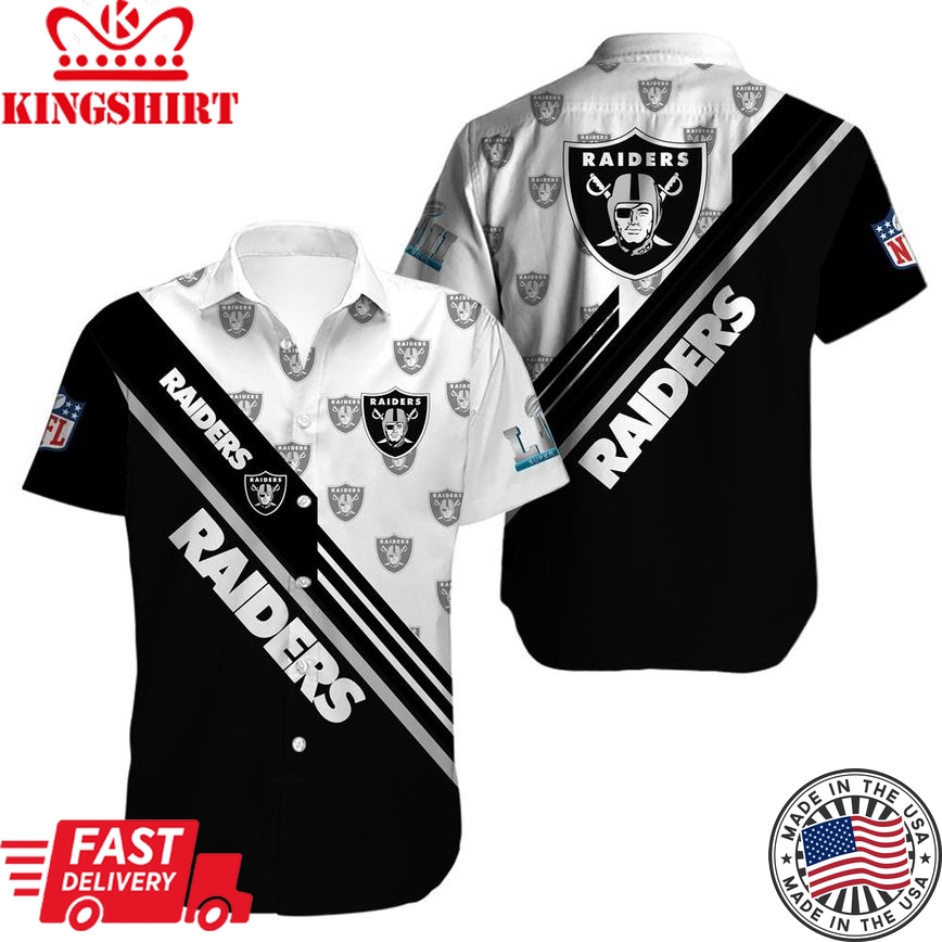 Oakland Raiders Limited Edition Hawaiian Shirt Trending Hawaiian Shirts Design Ver 2