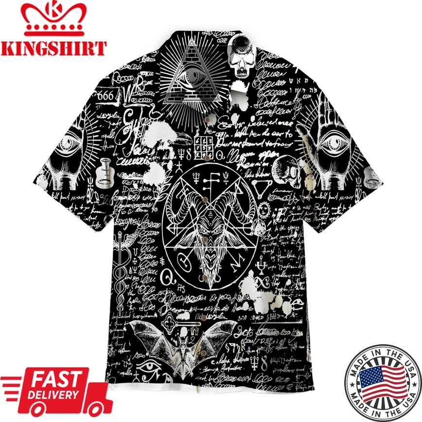 Occultism Satanic Goth Trendy Hawaiian Shirt