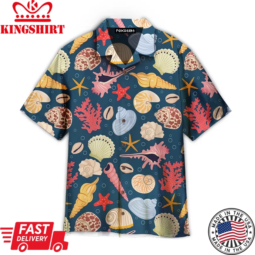 Ocean Every Seashell Has A Story Trendy Hawaiian Shirt