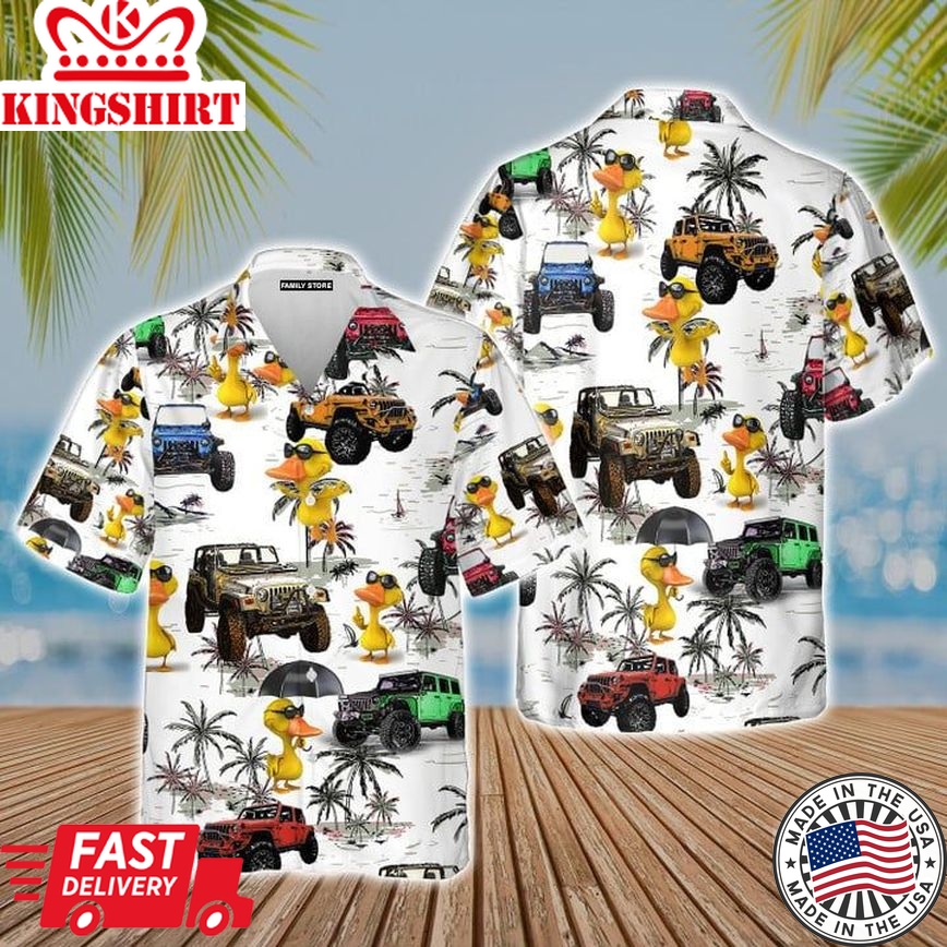 Ocean Jeep Duck Hawaiian Shirt