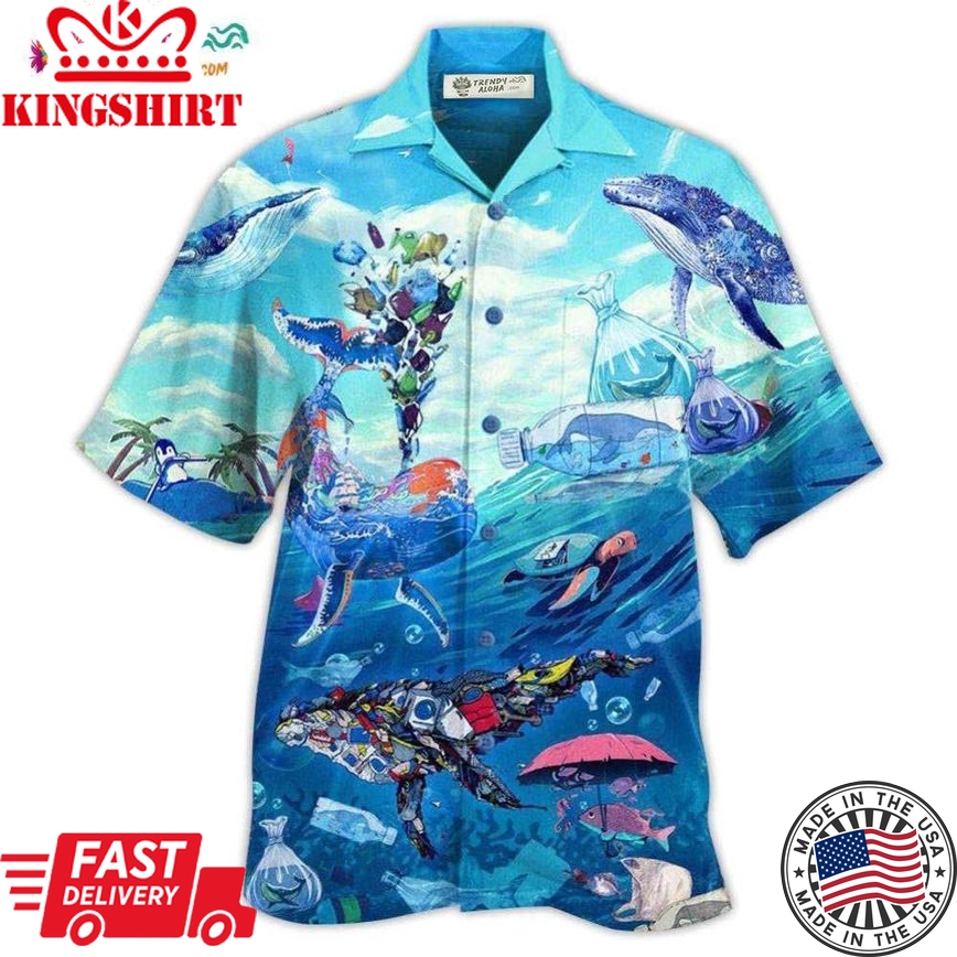 Ocean Save The Ocean Hawaiian Shirt