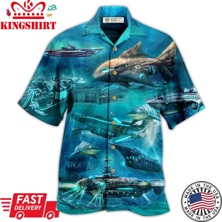 Ocean Submarine Love Ocean Hawaiian Shirt