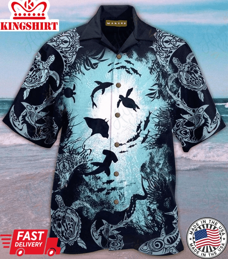 Ocean World Trendy Hawaiian Shirt