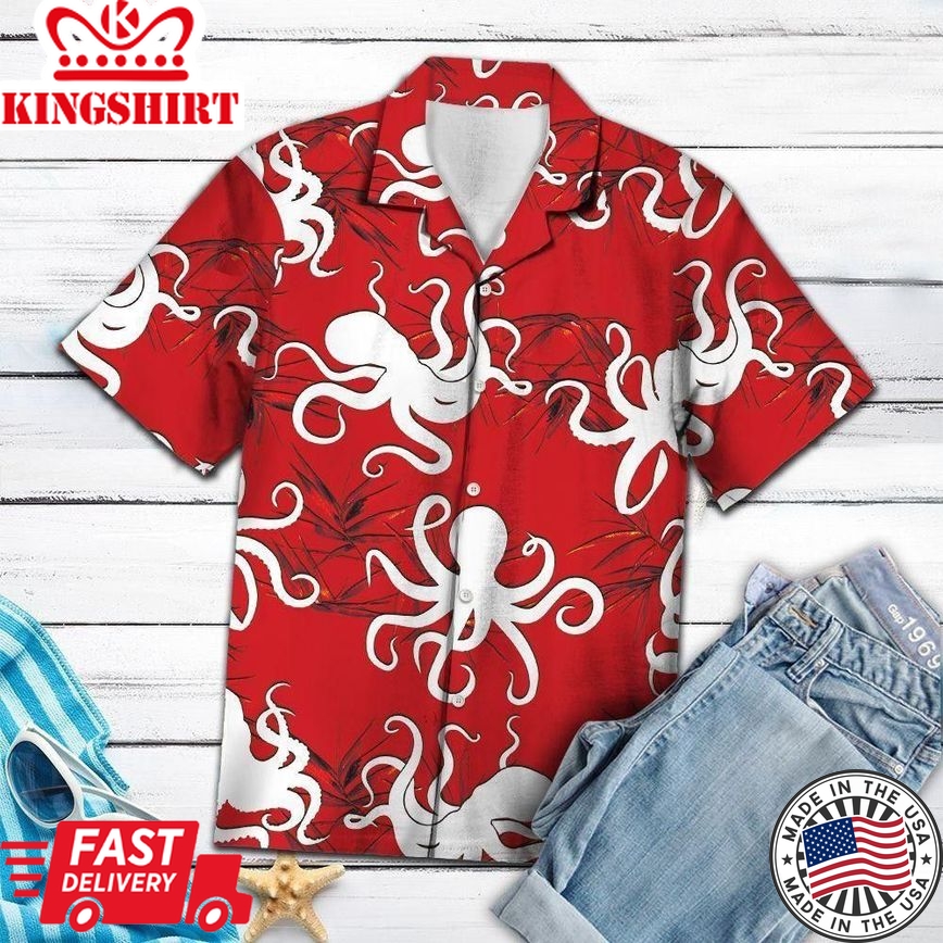 Octopus Trendy Hawaiian Shirt