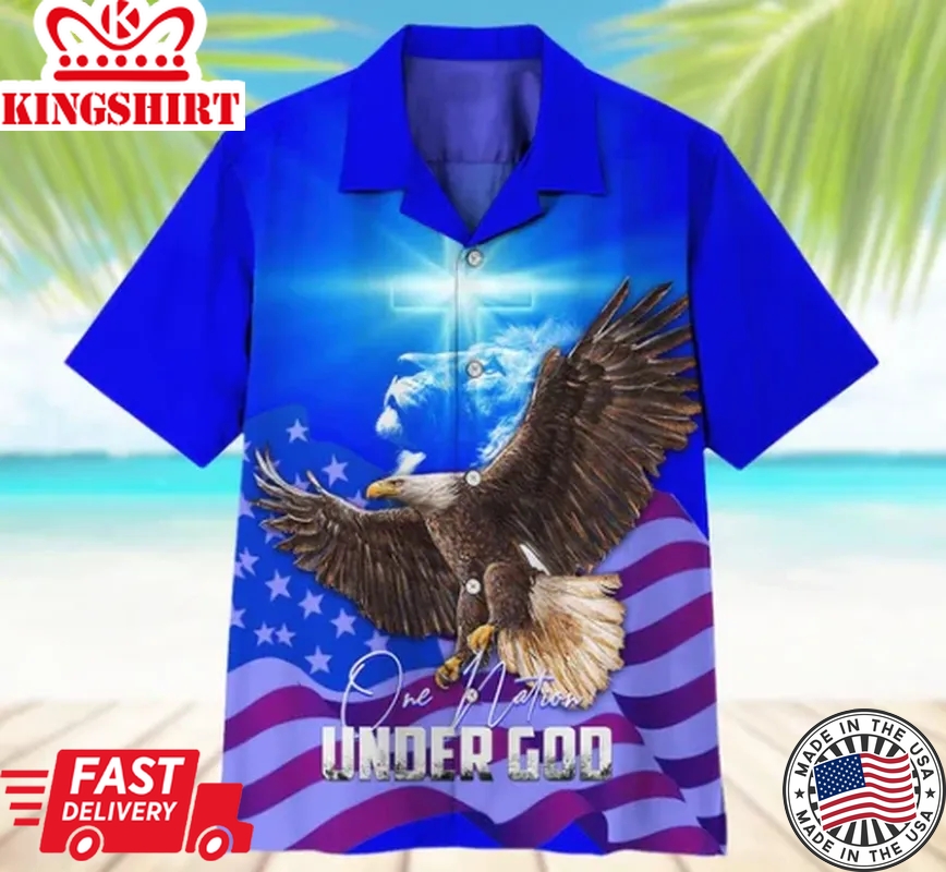 One Nation Under God Trendy Hawaiian Shirt