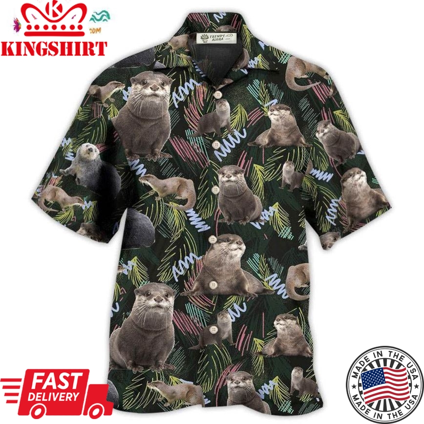 Otter Love Animals Life Style Amazing Hawaiian Shirt