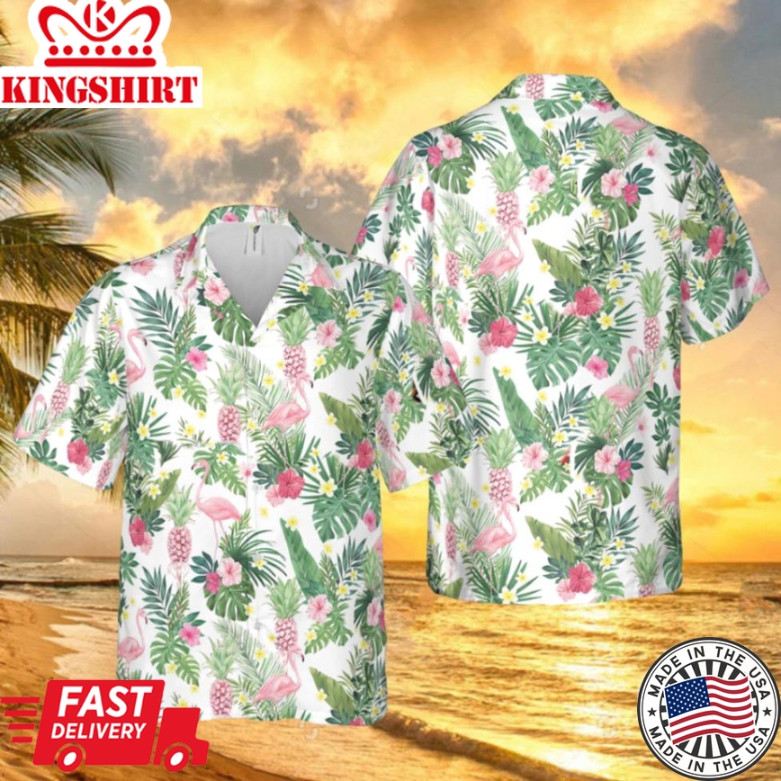 Palm Tree Paradise Trendy Hawaiian Shirt: Palms and Paradise Vibes