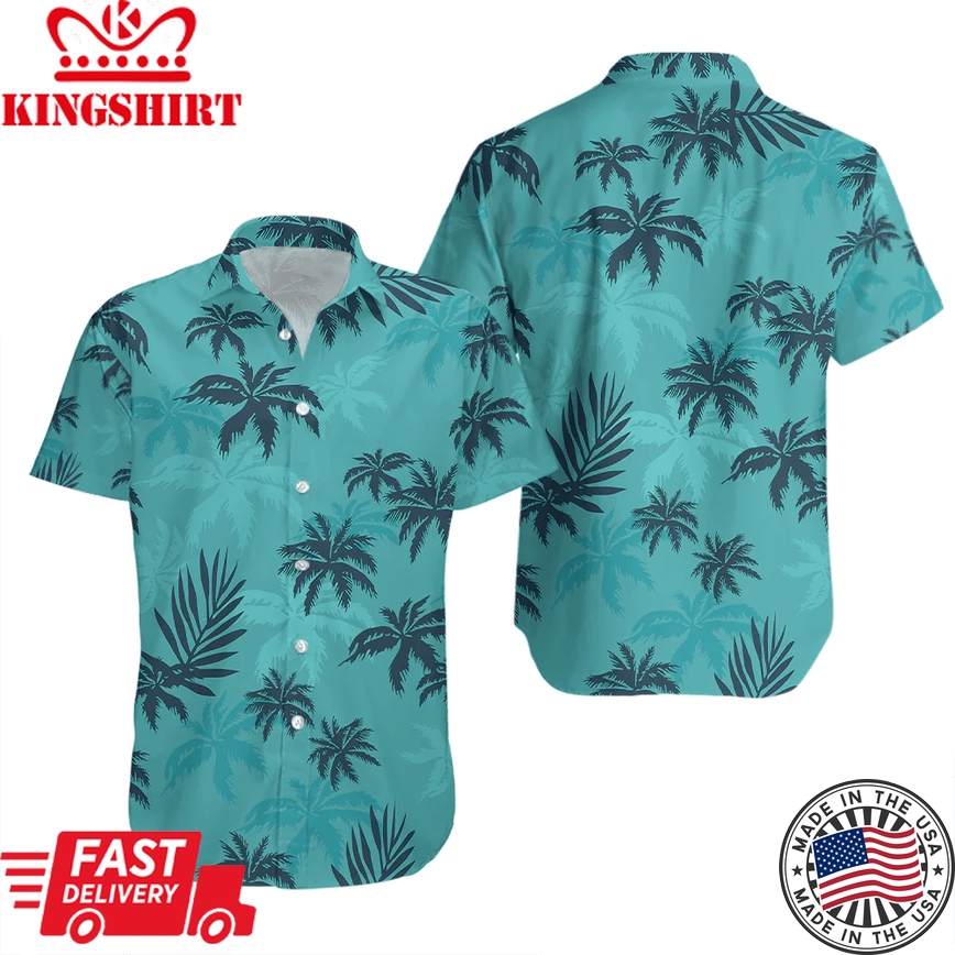 Palm Trees Tropical Trendy Hawaiian Shirt