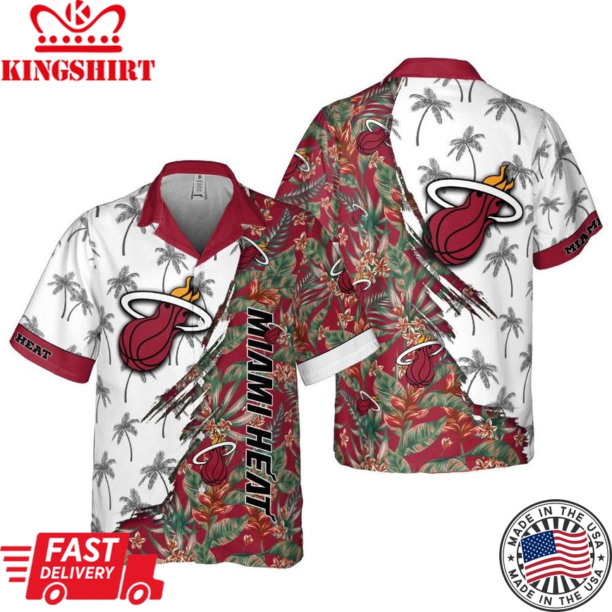 Paradise Island Classic Aloha Shirt Miami Heat Edition