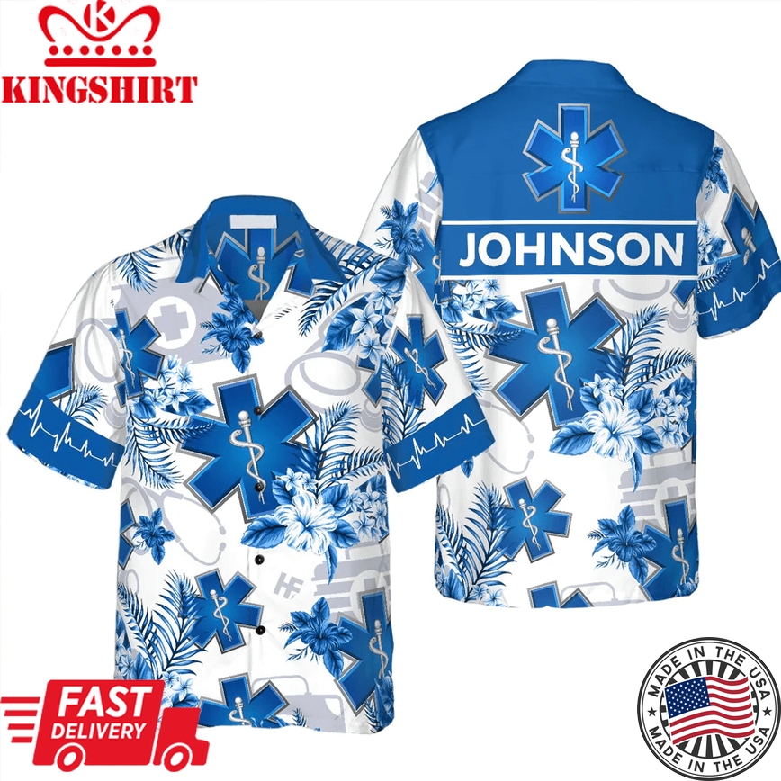 Paramedic Name Custom Trendy Hawaiian Shirt