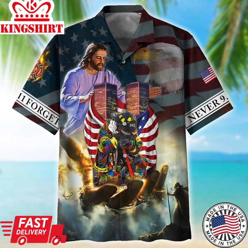 Patriot Day Hawaiian Shirt September 11 In The Hand Of God Hawaii Aloha Shirt September 11Th Hawaii Shirt