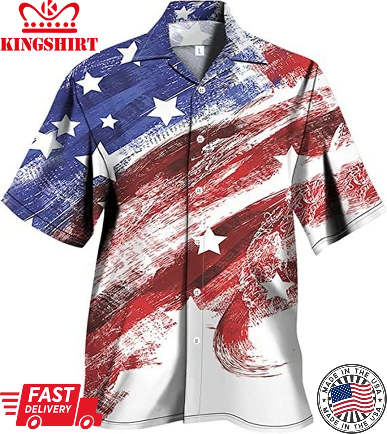 Patriotic Shirt, Patriotic Trendy Hawaiian Shirt For Patriotic Lovers