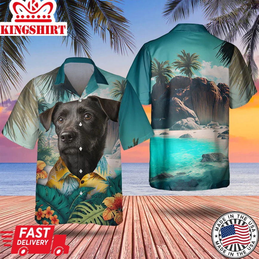 Patterdale Terrier 2 Trendy Hawaiian Shirt, Dog Lover Trendy Hawaiian Shirt, Summer Trendy Hawaiian Shirt For Men And Women