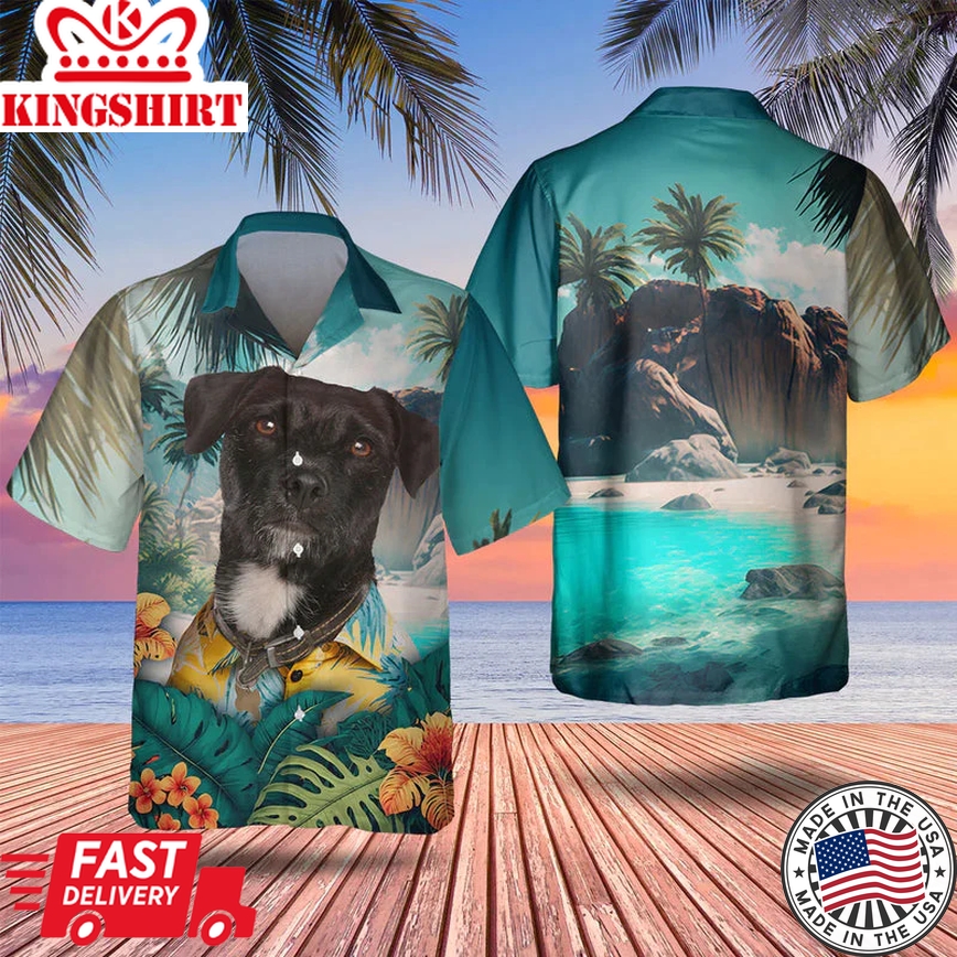 Patterdale Terrier Trendy Hawaiian Shirt, Dog Lover Trendy Hawaiian Shirt, Summer Trendy Hawaiian Shirt For Men And Women