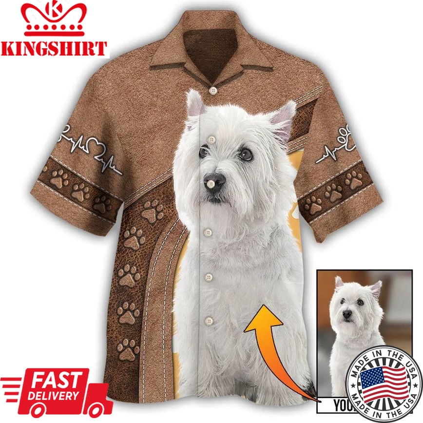 Pawfect Memories: Custom Photo Dog Hawaiian Shirt