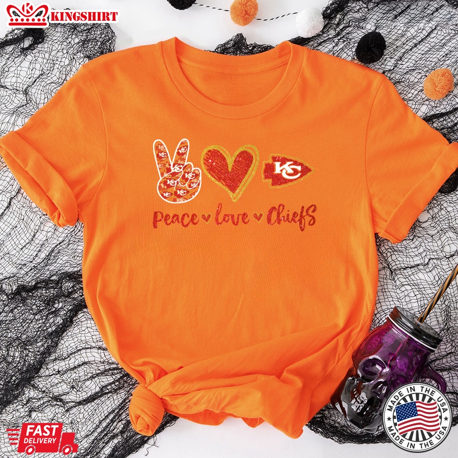 Peace Love Kansas City Chiefs T-Shirt