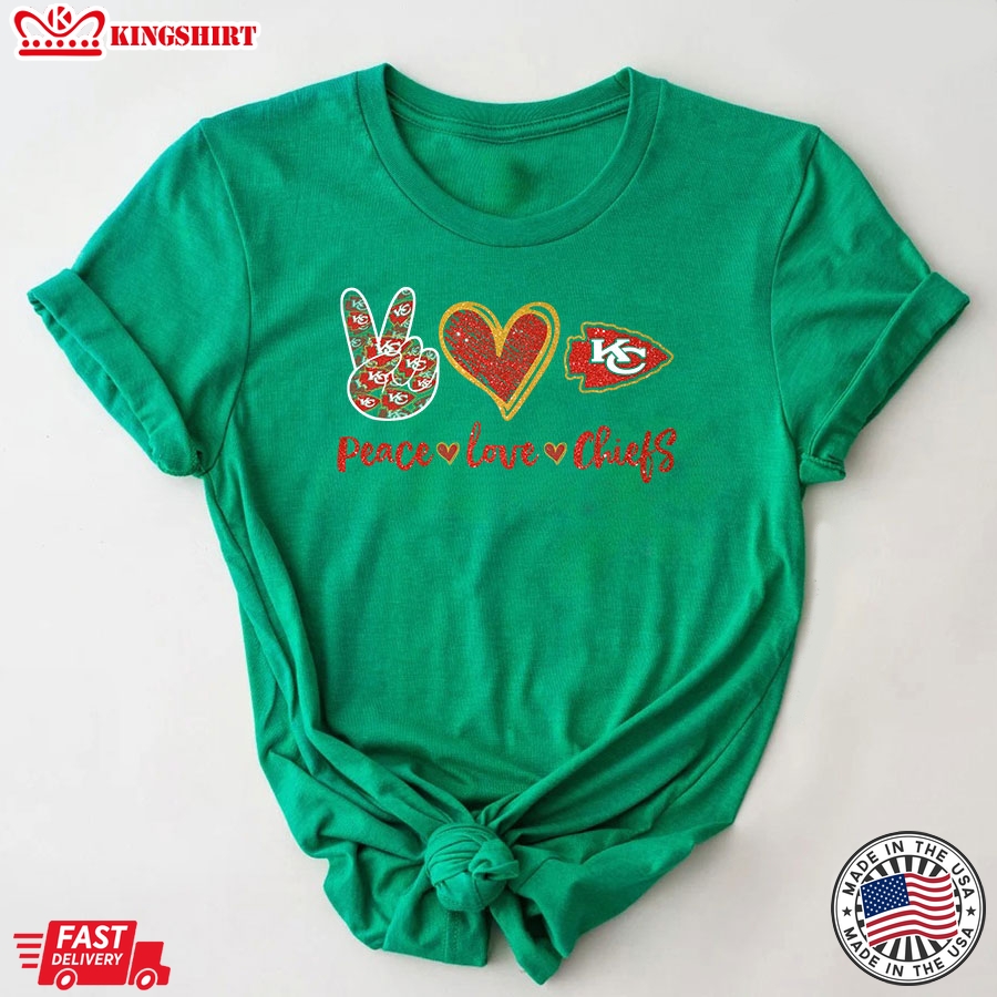 Peace Love Kansas City Chiefs T-Shirt