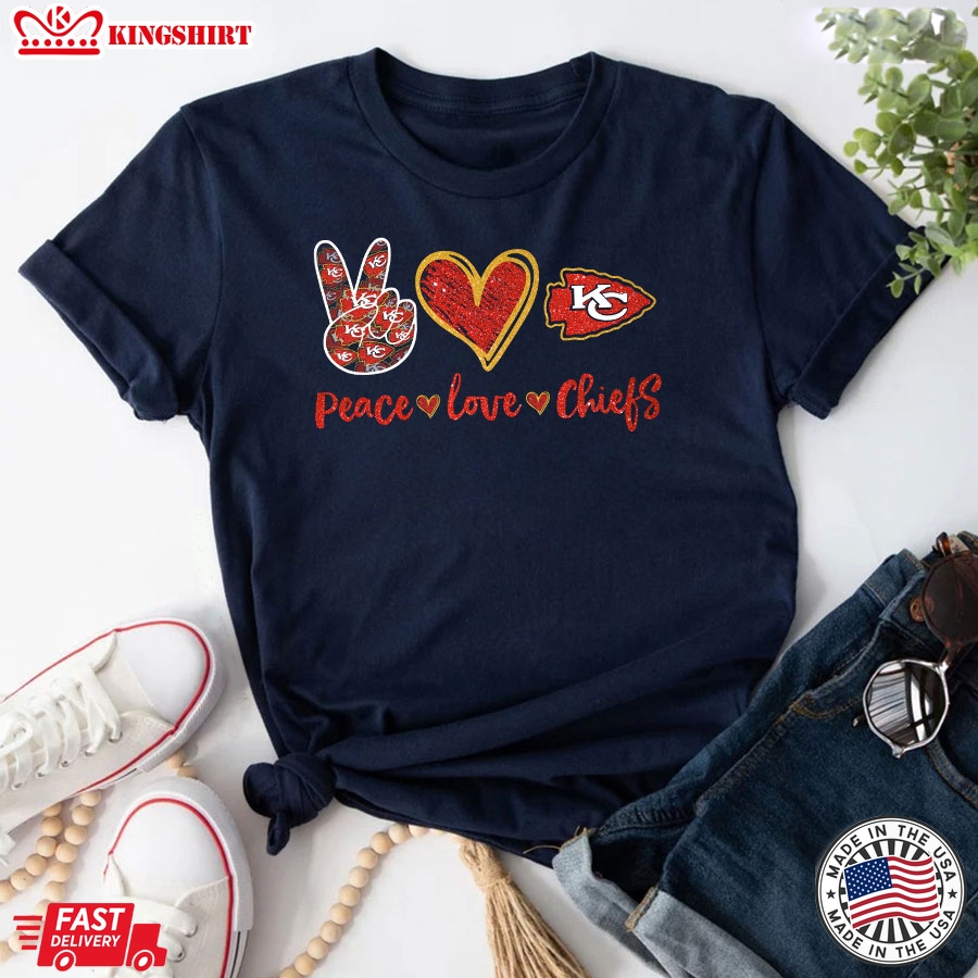 Peace Love Kansas City Chiefs T-Shirt