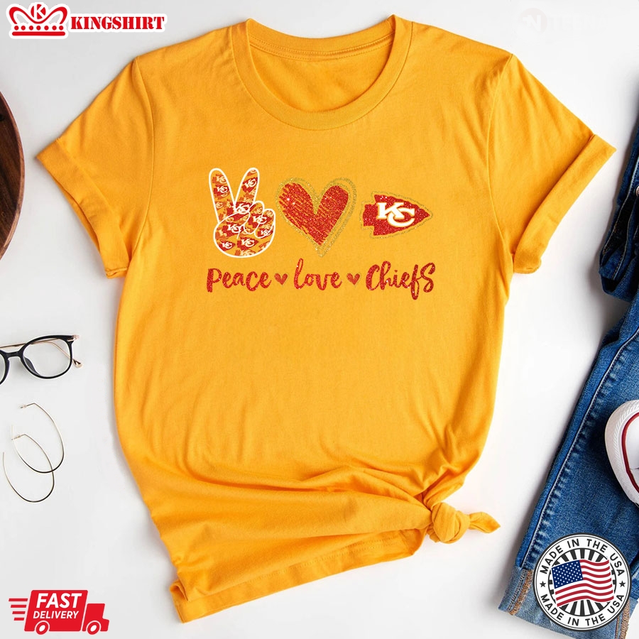 Peace Love Kansas City Chiefs T-Shirt