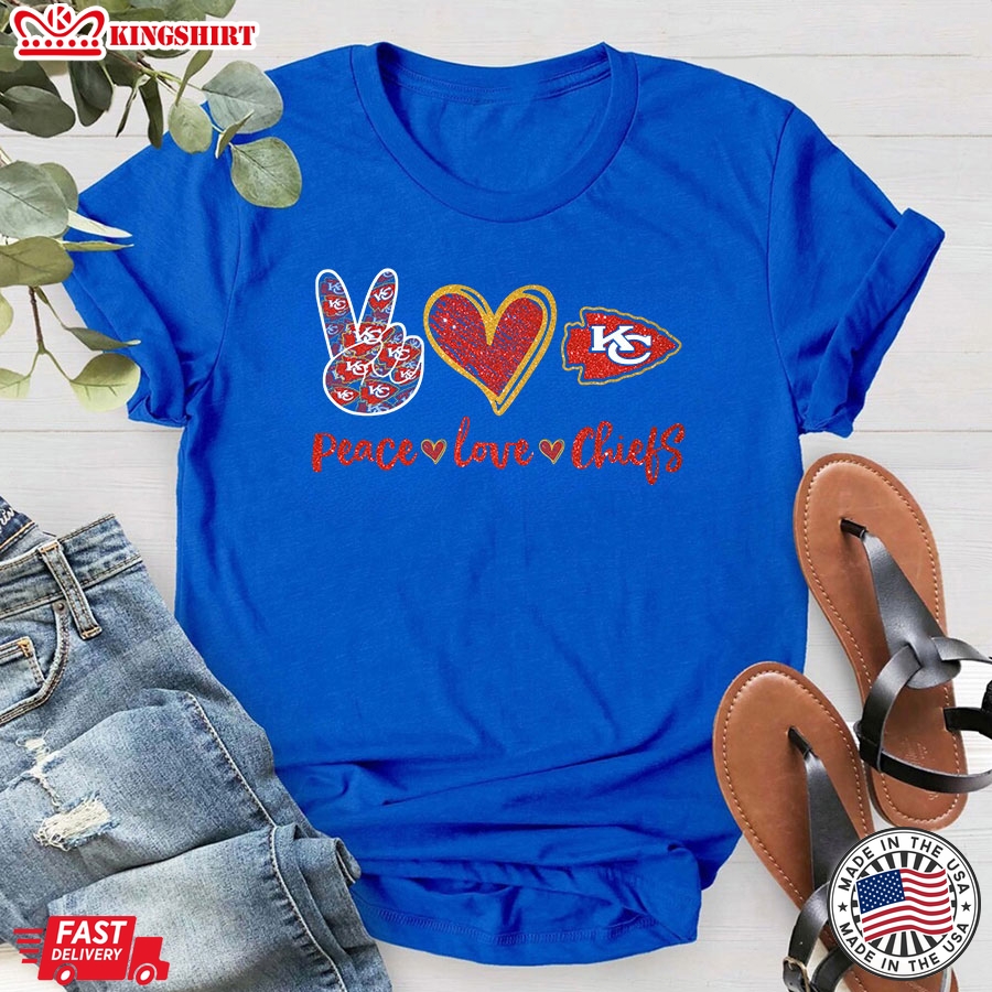 Peace Love Kansas City Chiefs T-Shirt