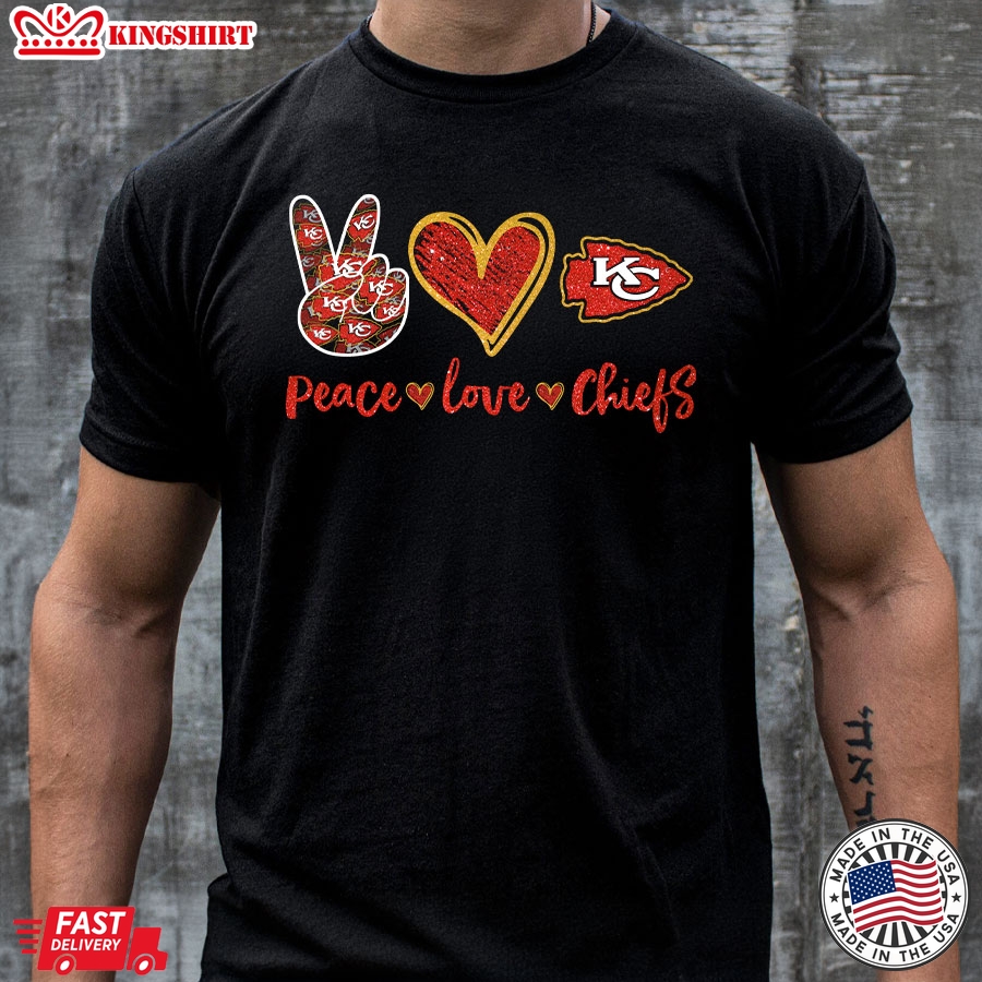 Peace Love Kansas City Chiefs T-Shirt