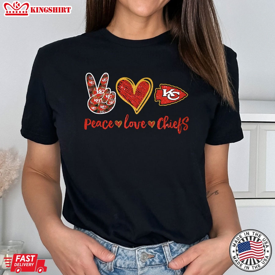 Peace Love Kansas City Chiefs T-Shirt