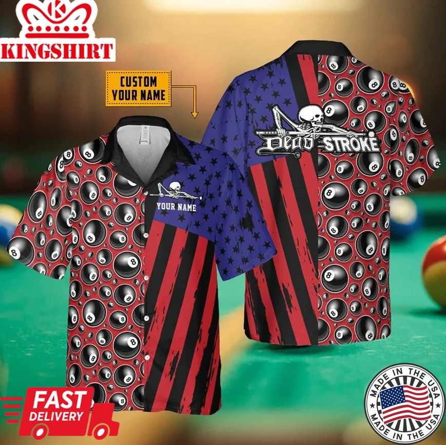 Personalized Billiard Dead Stroke Trendy Hawaiian Shirt