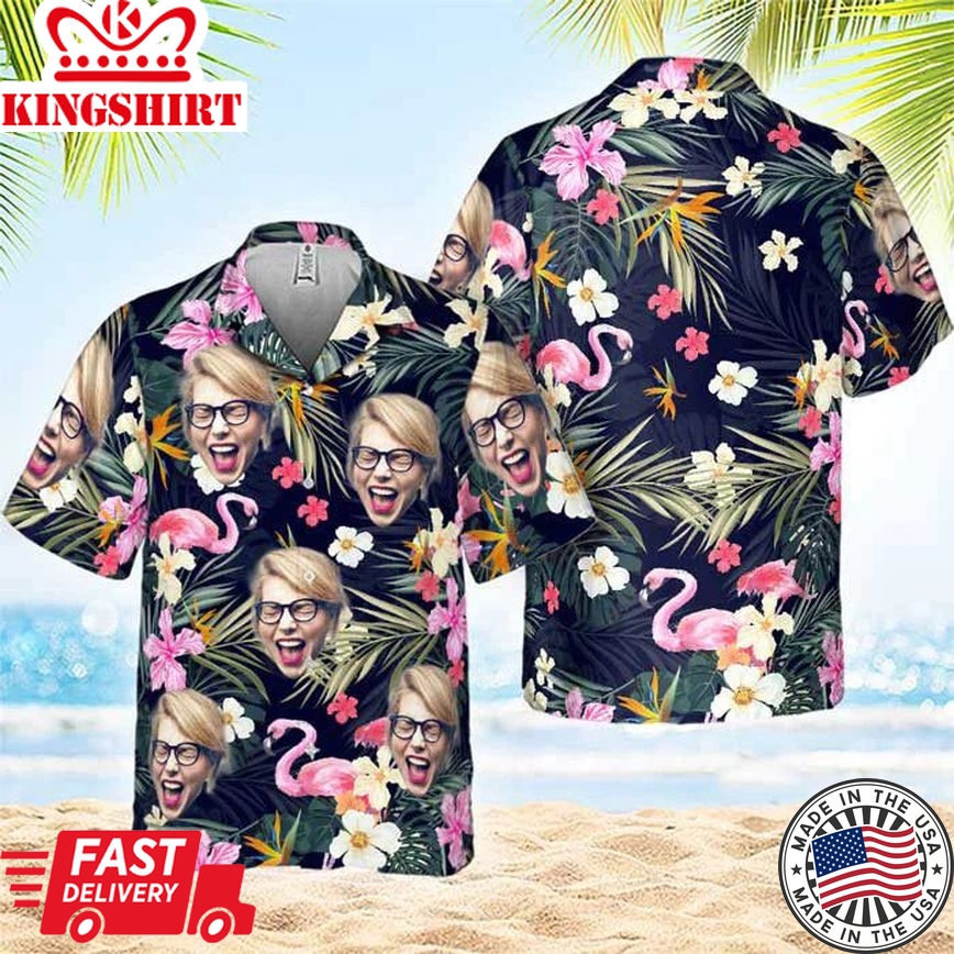 Personalized Custom Face Summer Vibe Hawaiian Shirt