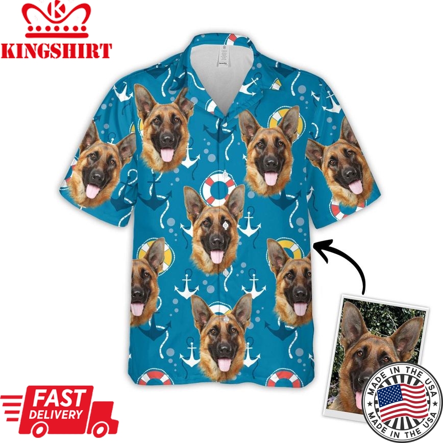 Personalized Gift For Pet Lovers Sea Pattern Hawaiian Shirt