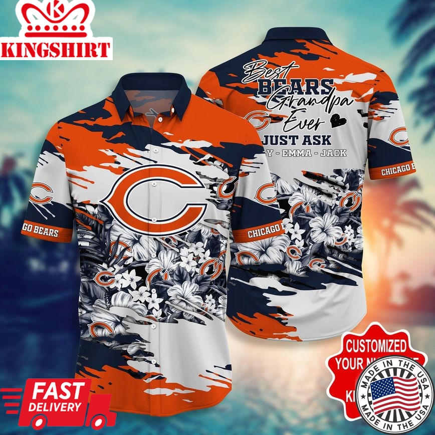 Personalized: NFL Chicago Bears Hawaiian Shirt