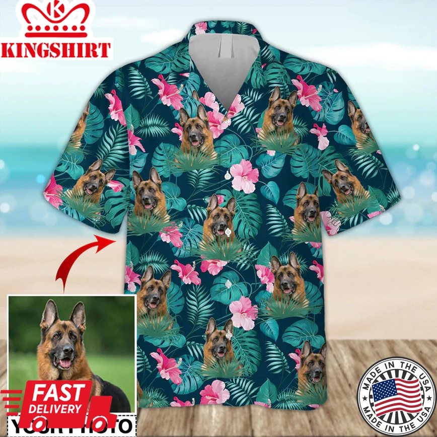 Personalized Photo Dog Trendy Hawaiian Shirt, Trendy Hawaiian Shirts For Men, Women