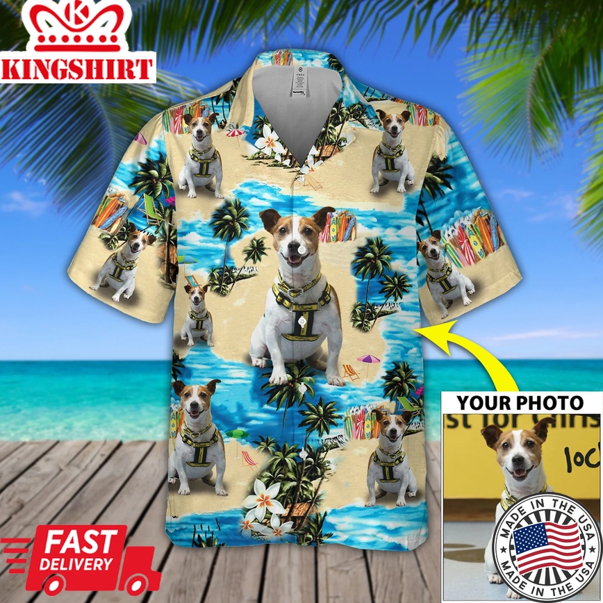 Personalized Photo Seamless Island Trendy Hawaiian Shirt, Seamless Aloha Shirt For Men, Summer Beach Hawaii Shirt Woman