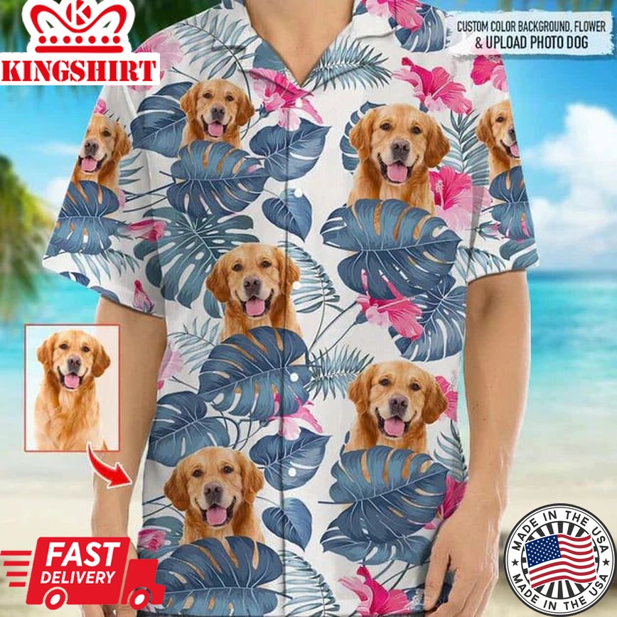 Personalized Photo Upload Dog Hawaiian Shirt