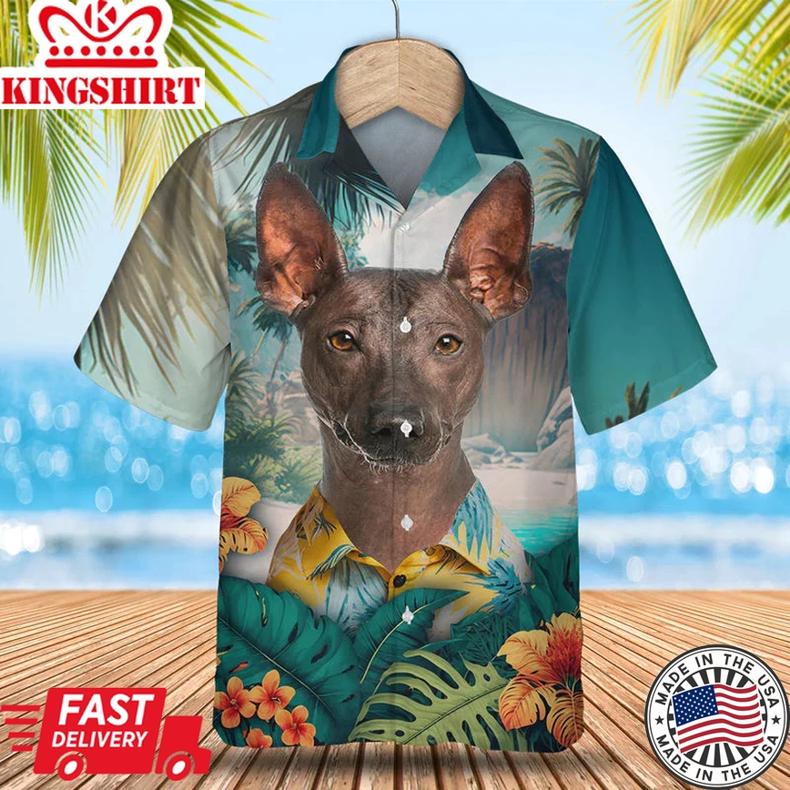 Peruvian Inca Orchid Tropical Trendy Hawaiian Shirt, Dog Lover Trendy Hawaiian Shirt, Summer Gift For Men And Women