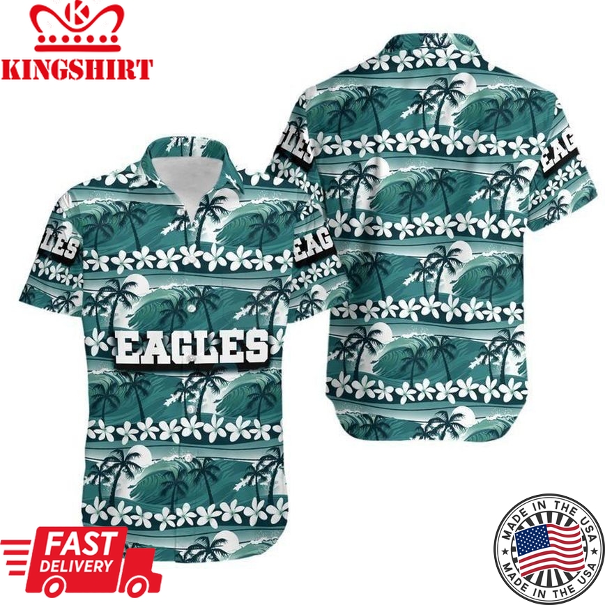 Philadelphia Eagles Coconut Trees NFL Gift for Fan Hawaiian Shirt and Shorts: Summer Collection