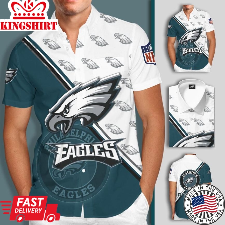 Philadelphia Eagles NFL Gift for Fan Hawaiian Shirt: Graphic Print, Short Sleeve