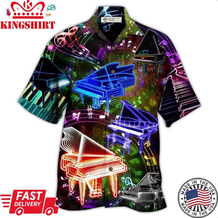 Piano Music Piano Speaks Hawaiian Shirt