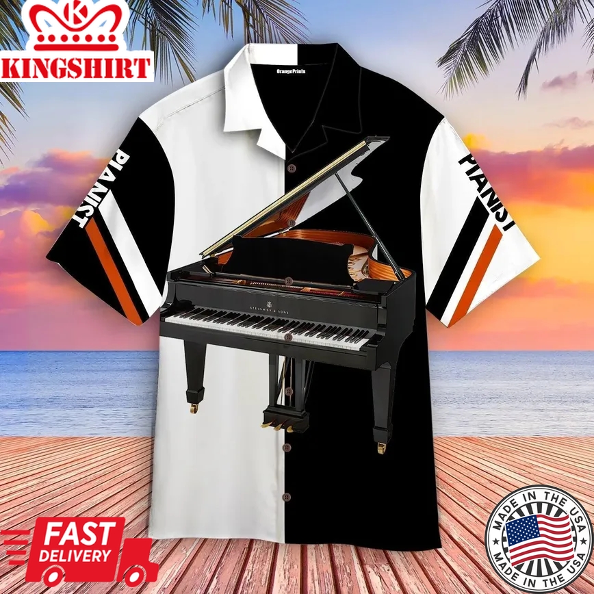 Piano Music Trendy Hawaiian Shirt For