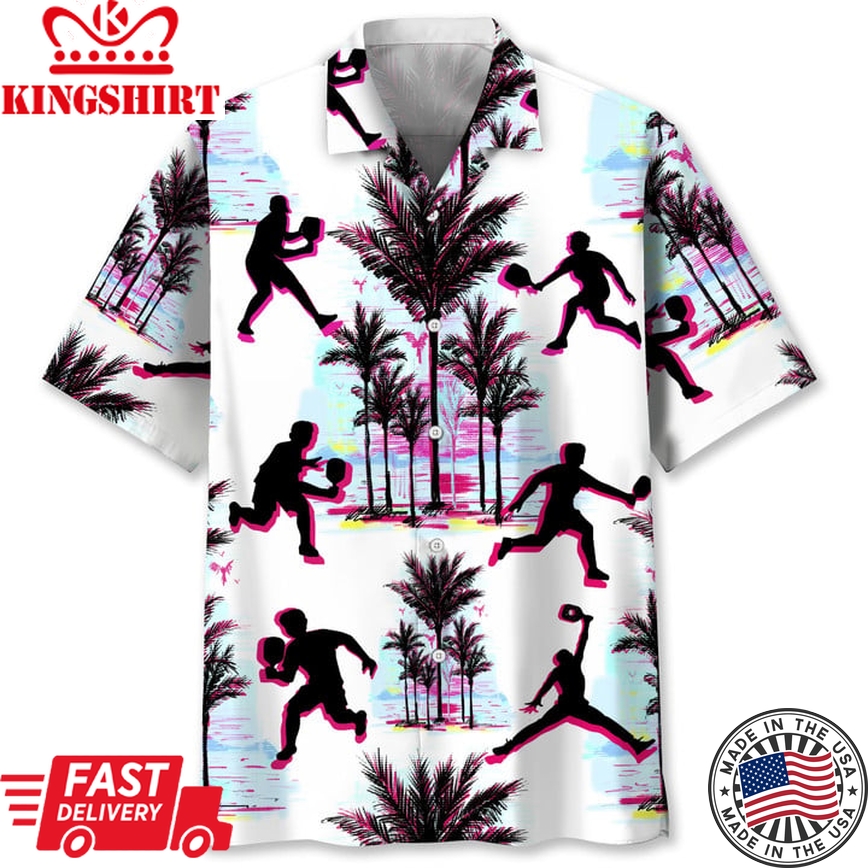 Pickleball Abstract Background Hawaii Shirt