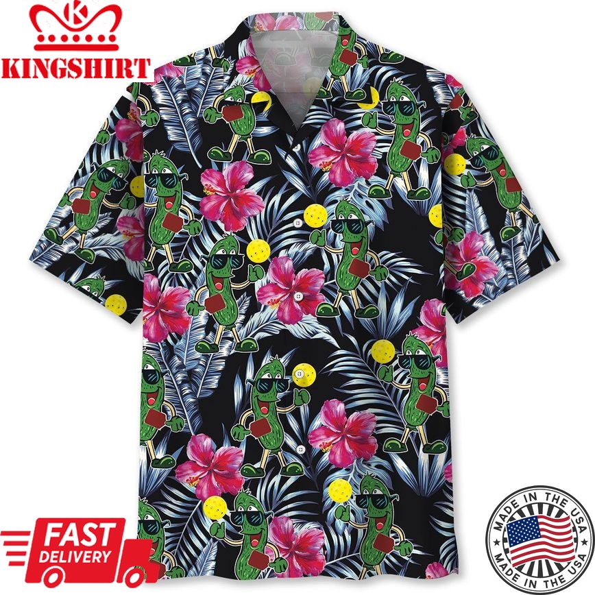 Pickleball Fun Trendy Hawaiian Shirt