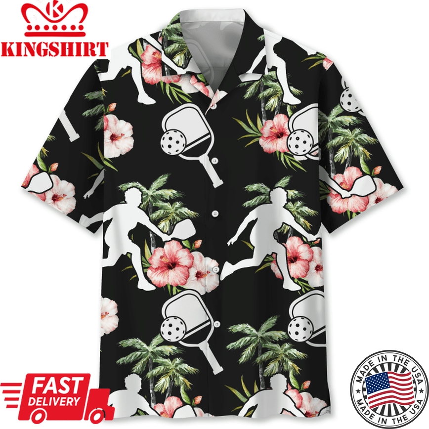 Pickleball Nature Flower Hawaii Shirt