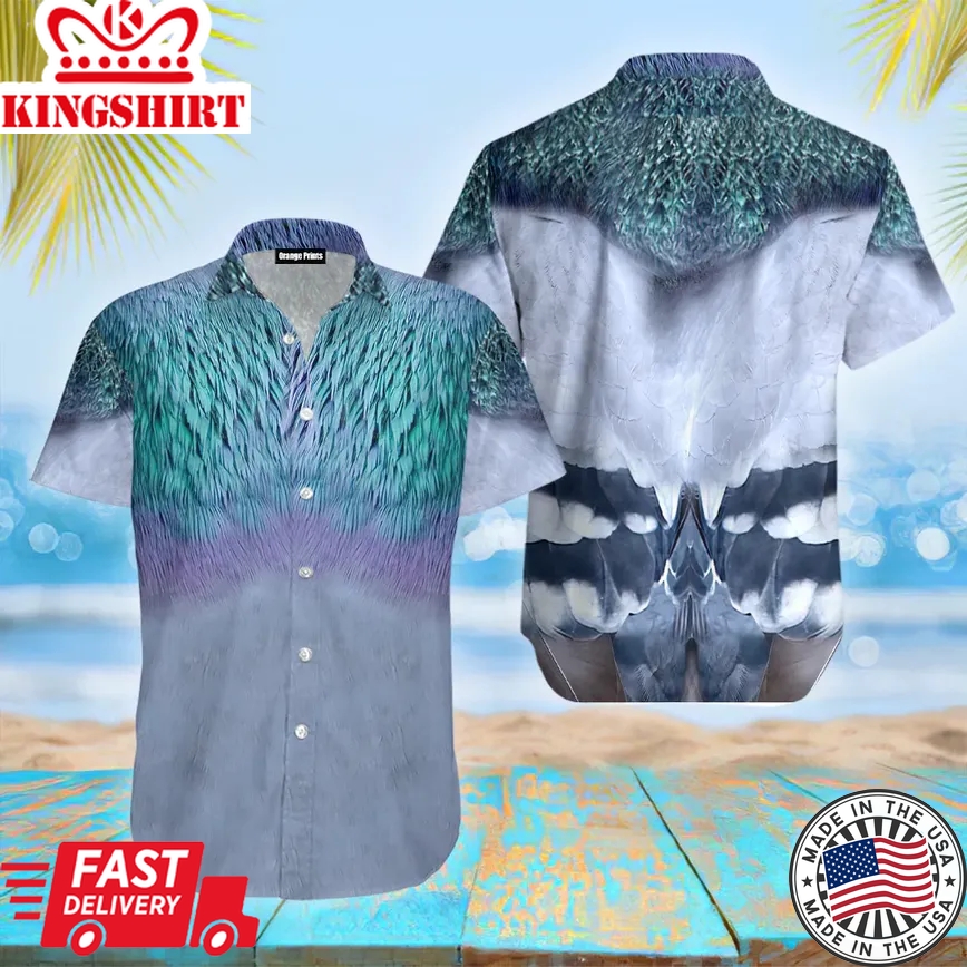 Pigeon Trendy Hawaiian Shirt For