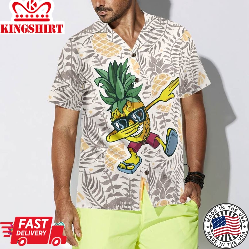 Pineapple Dabbing Hawaiian Shirt