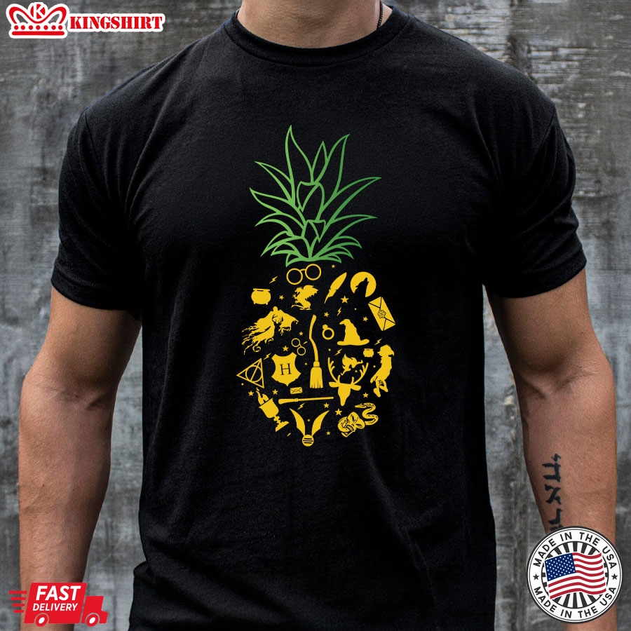 Pineapple Harry Potter Magical Wizard Power T-Shirt