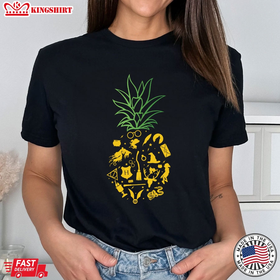 Pineapple Harry Potter Magical Wizard Power T-Shirt